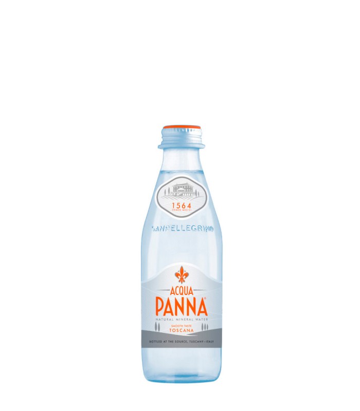 Panna agua mineral en botella de cristal 25cl