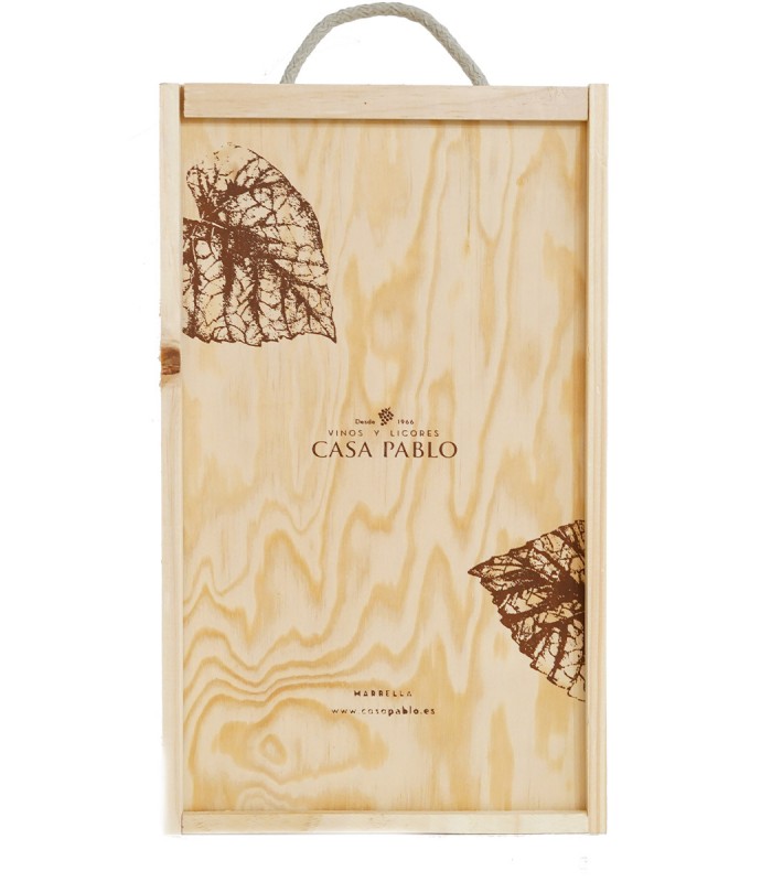 2 Bottles Wooden Gift Case
