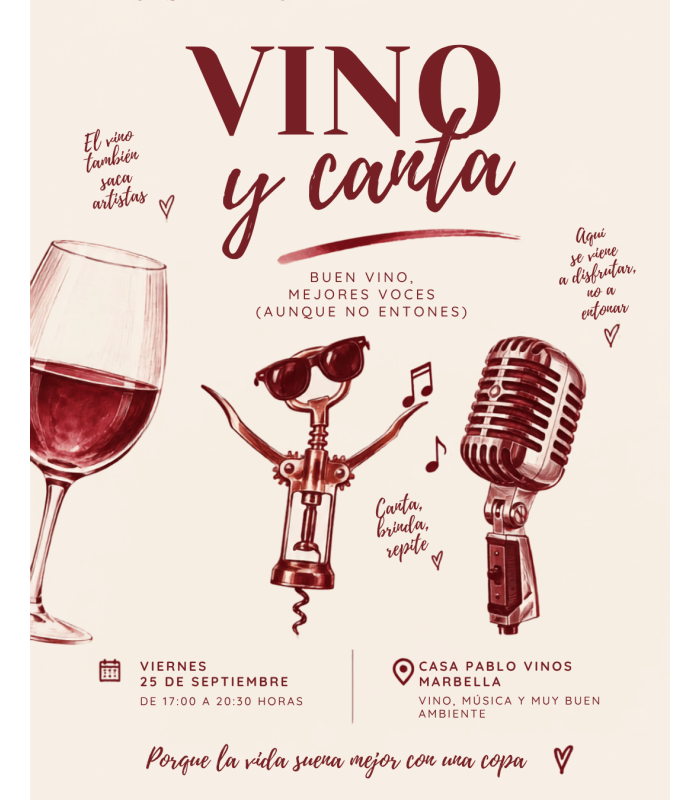 25/09 "KARAOKE" VINO Y CANTA